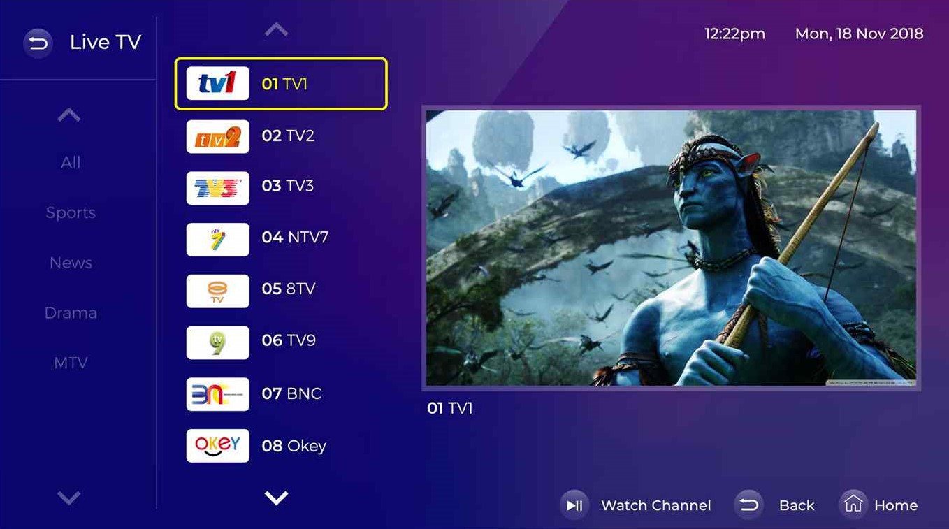 Live TV Channels